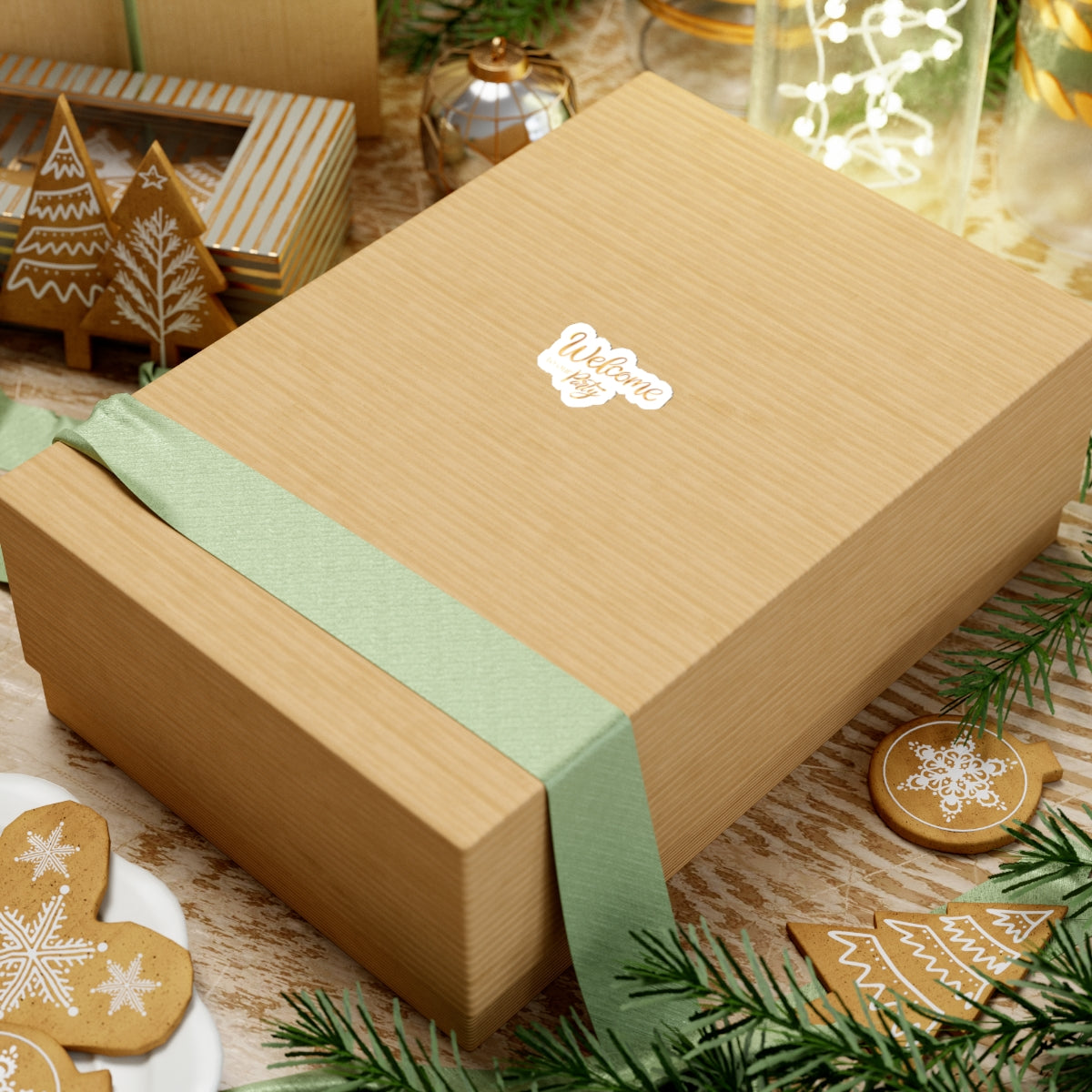 Golden Christmas Stickers