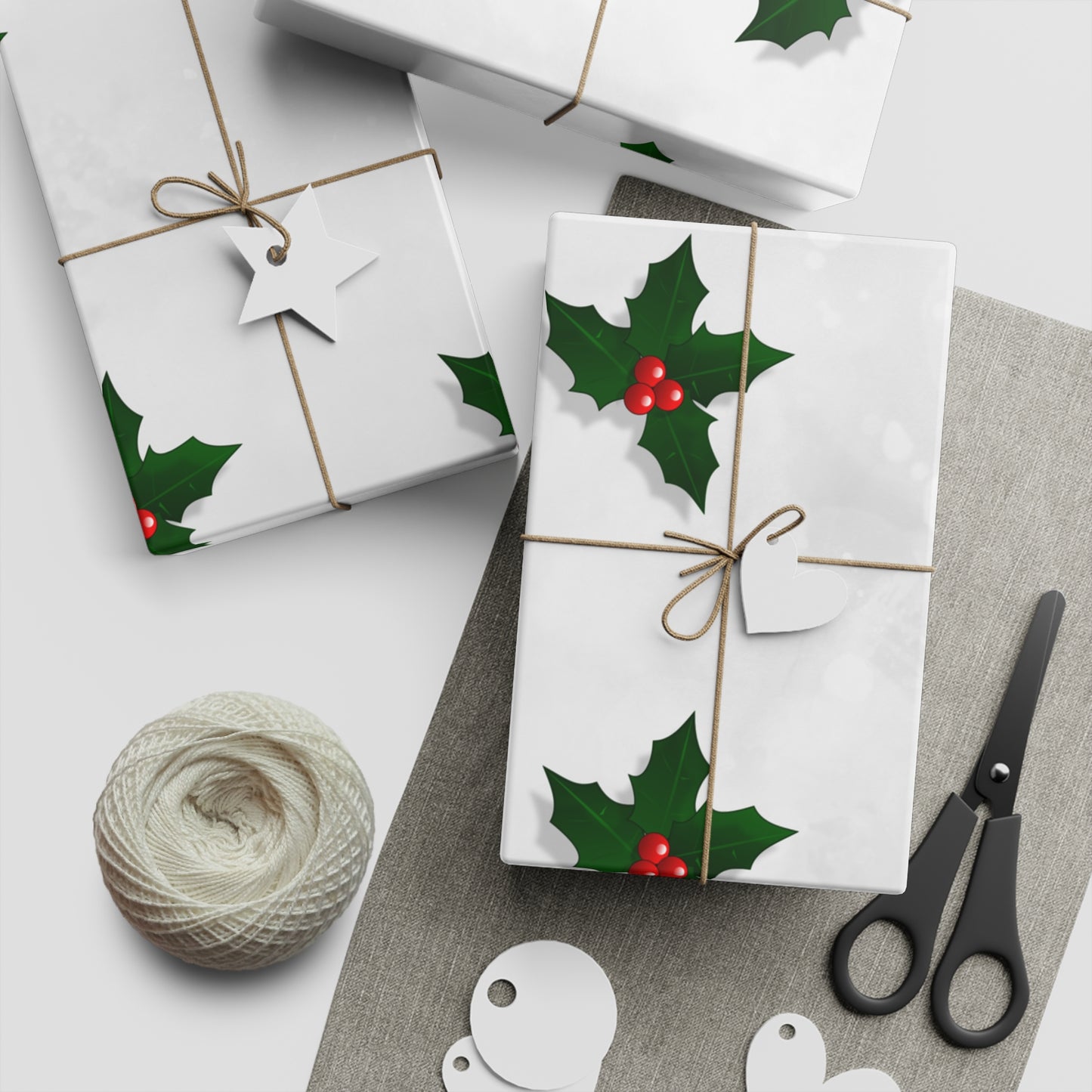 Merry Gathering Gift Wrapping Paper Sheets, 1pc