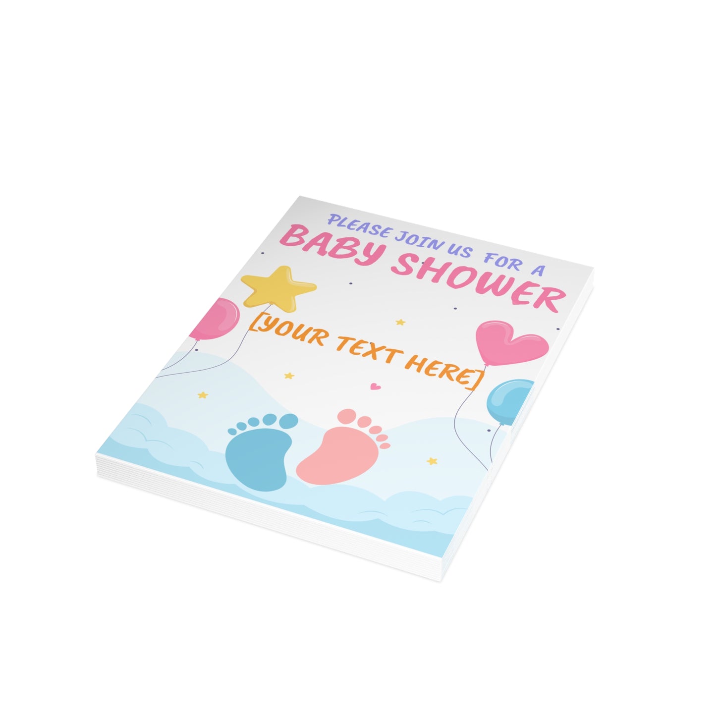 Tiny Steps, Big Dreams Invitation Postcard