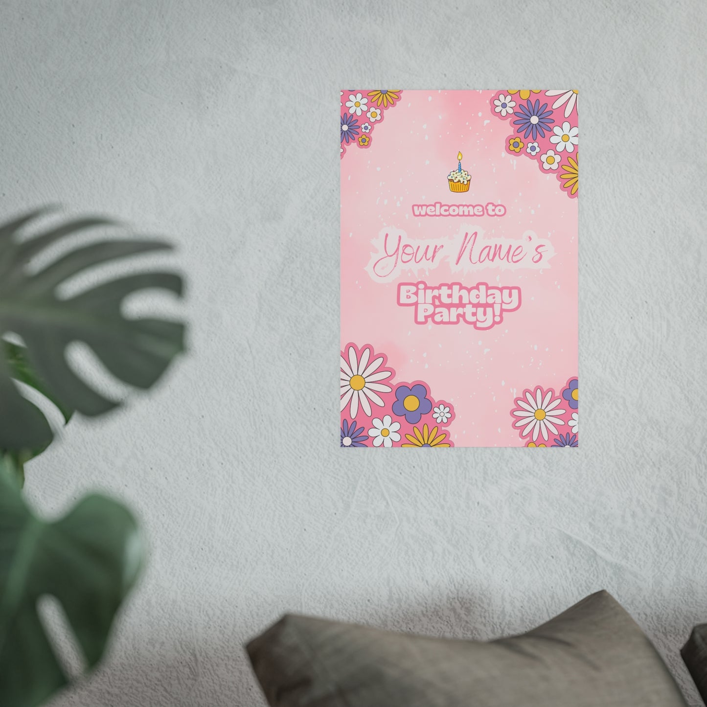 Blossom Birthday Matte Posters