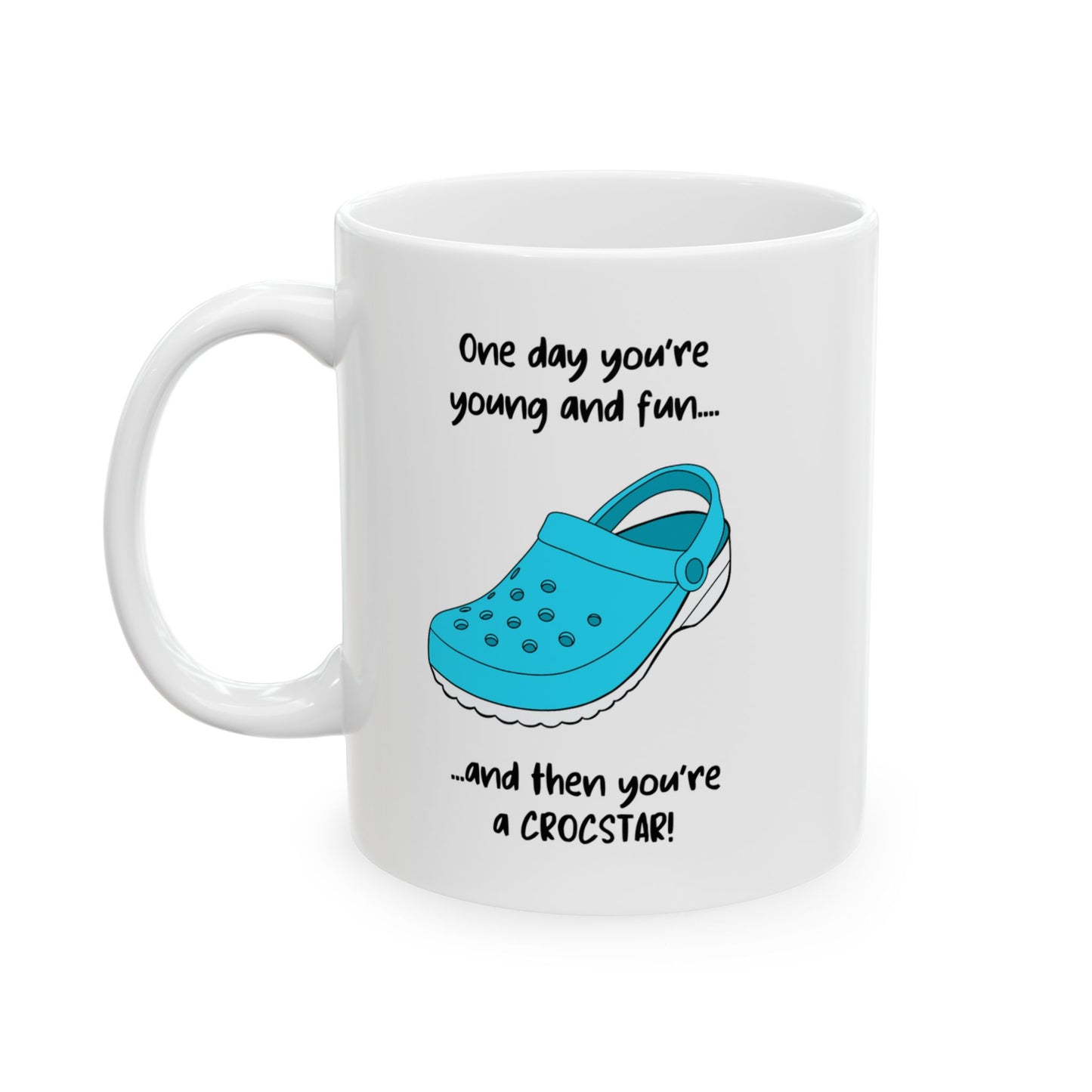 "Happy Croc Birthday" Ceramic Coffee Mug