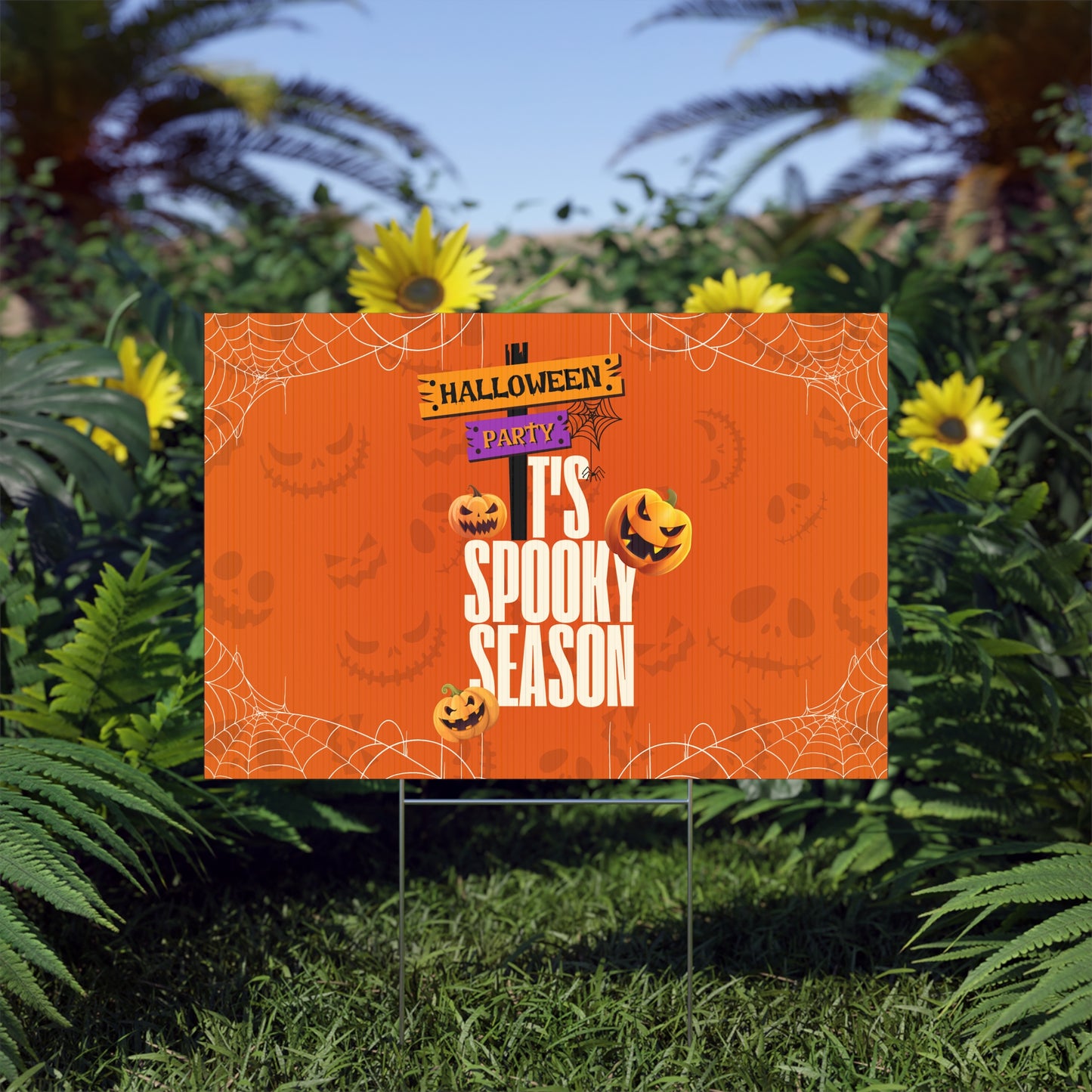 Pumpkin Party Lawn Sign