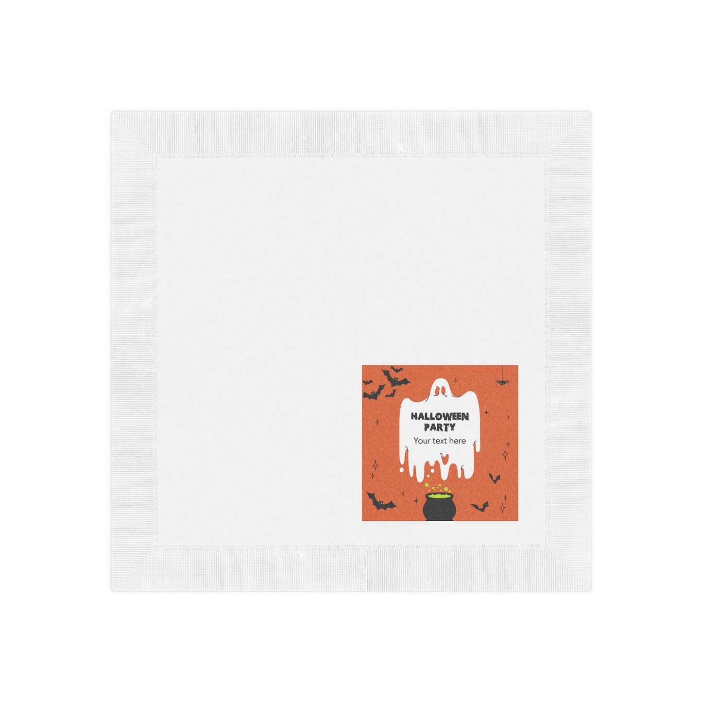 Wicked Whimsy White Coined Napkins
