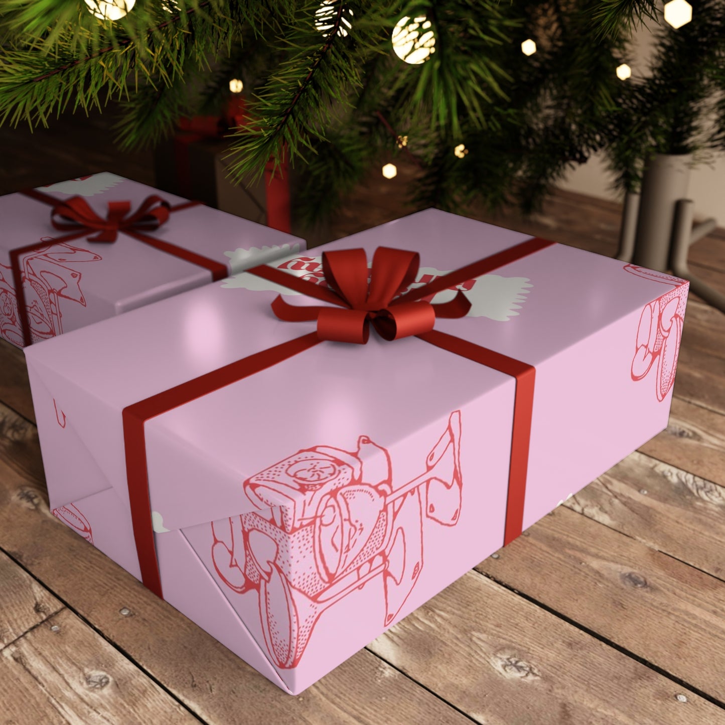 Retro Cocktail Gift Wrapping Paper Sheets, 1pc