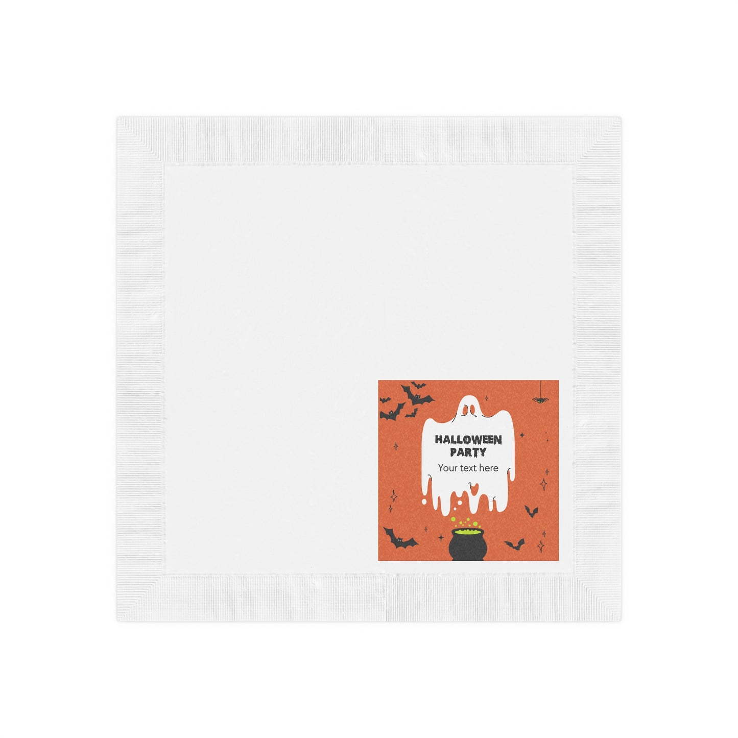 Wicked Whimsy White Coined Napkins