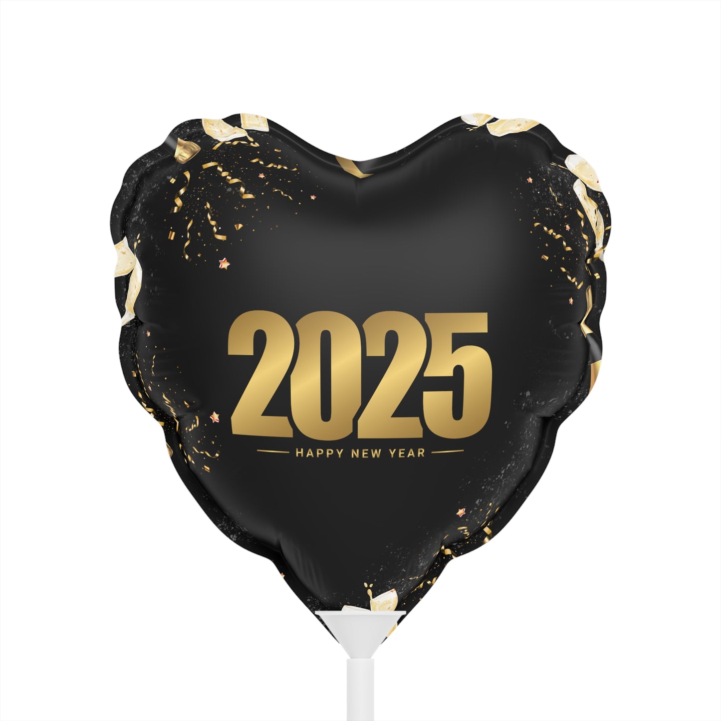 Midnight Sparkle Balloons (Round and Heart-shaped), 6"