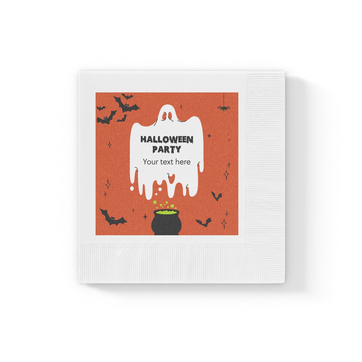 Wicked Whimsy White Coined Napkins