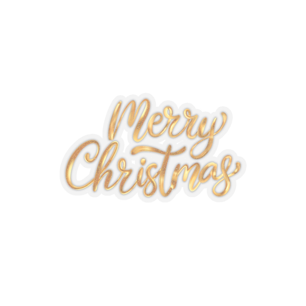 Golden Christmas Stickers