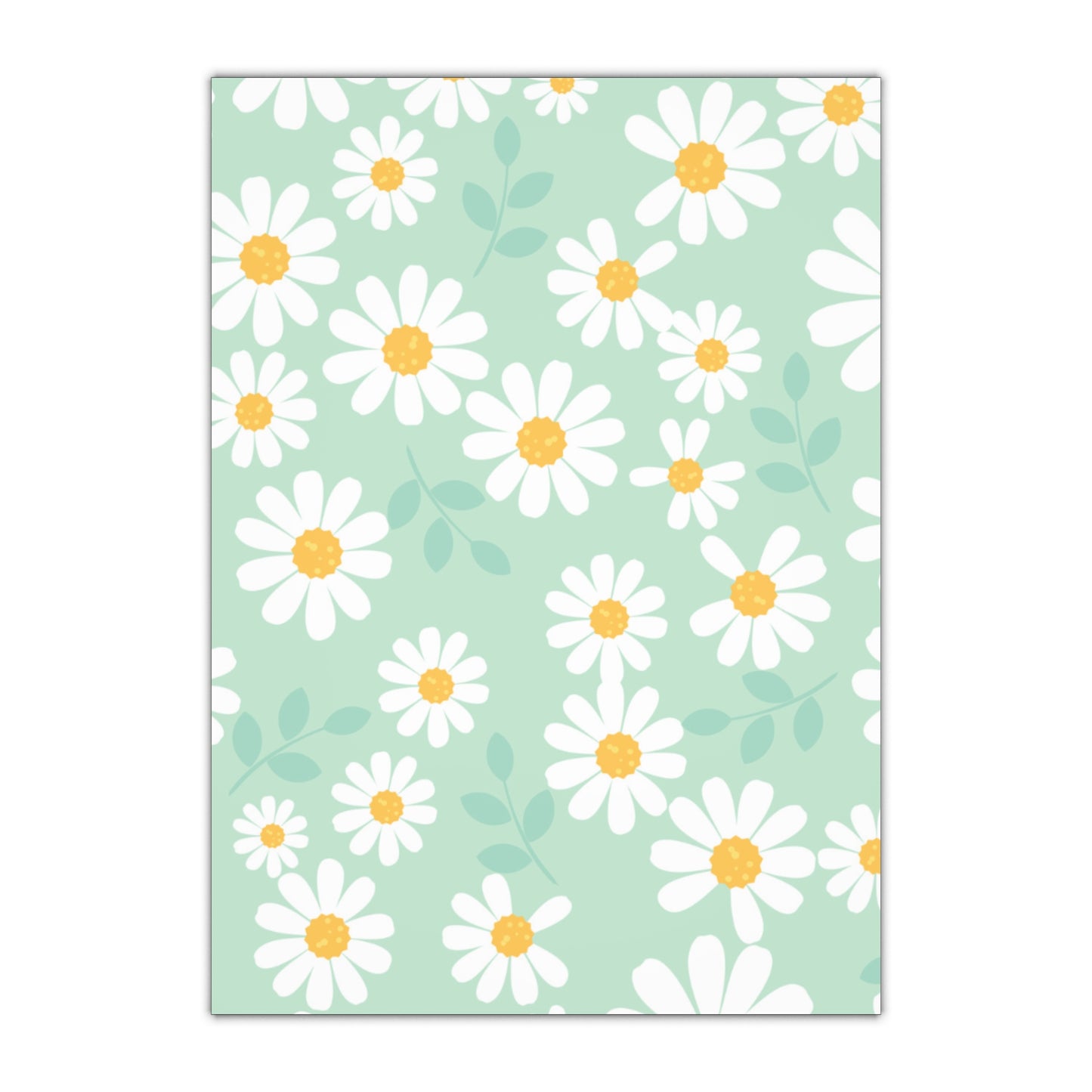 Daisy-Themed Wrapping Paper