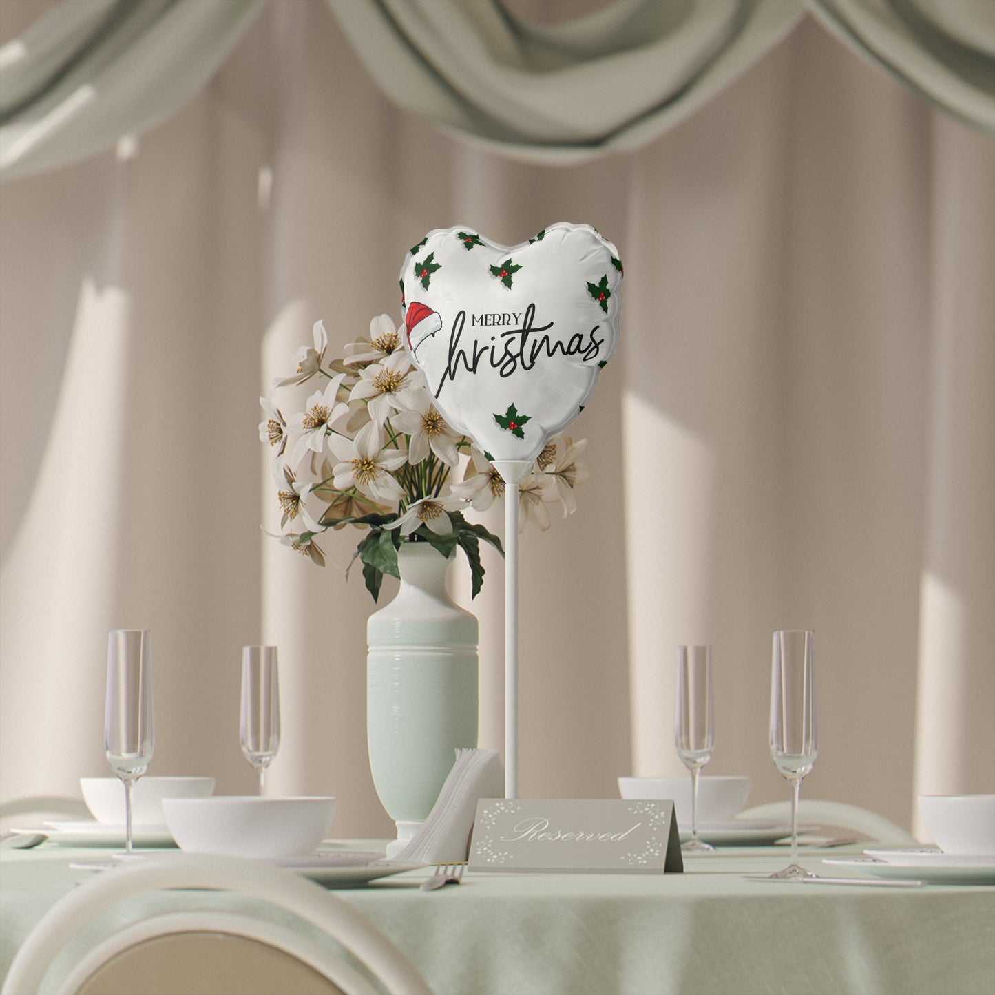 Merry Gathering Balloons (Round and Heart-shaped), 6"