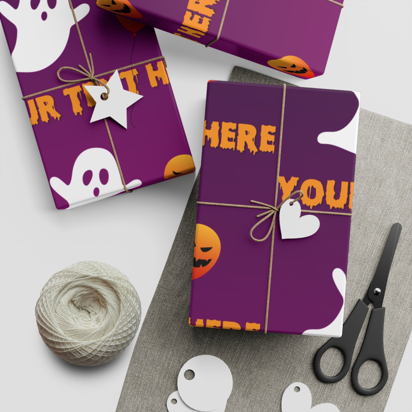 Spooky Soiree Gift Wrapping Paper Sheets, 1pc