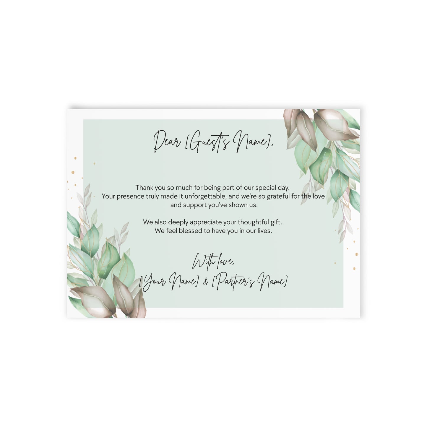 Floral Romance Holiday Cards