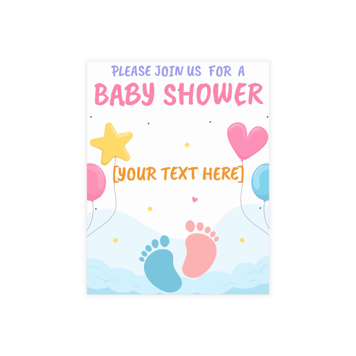 Tiny Steps, Big Dreams Invitation Postcard