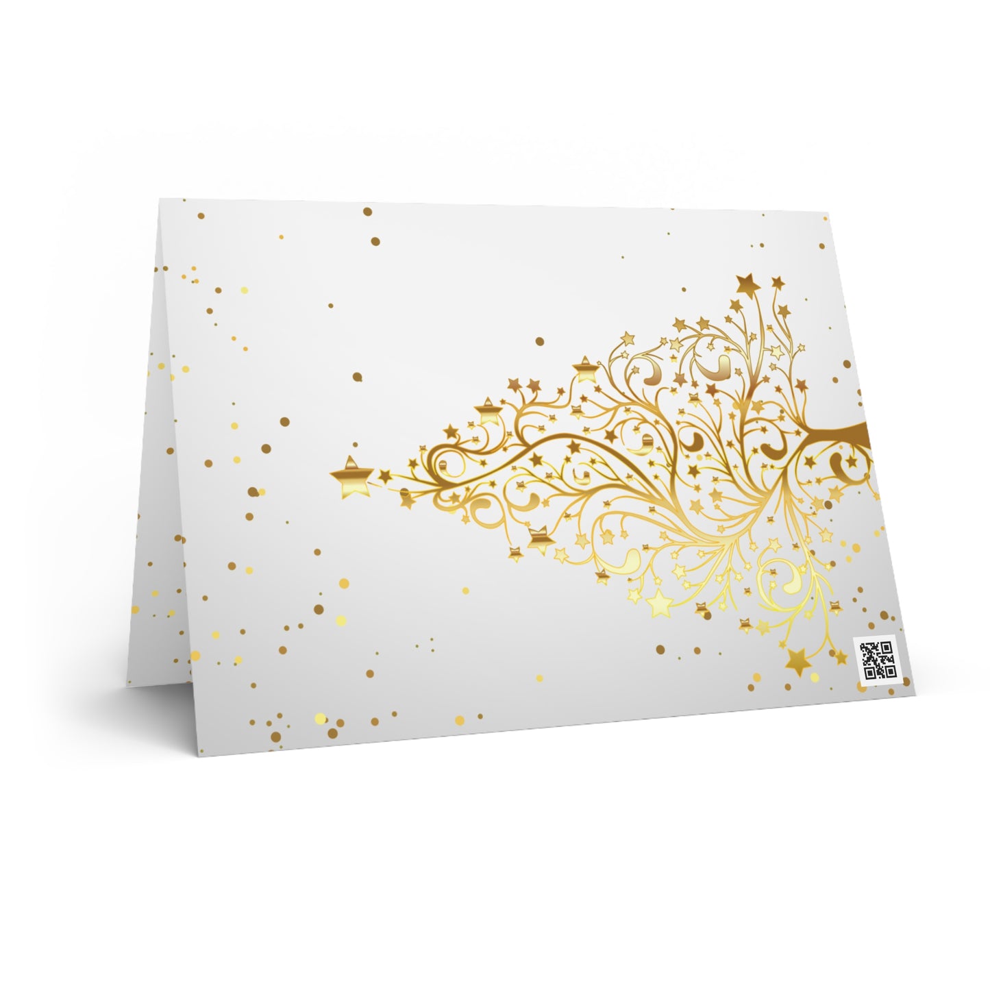 Golden Christmas Greeting Cards