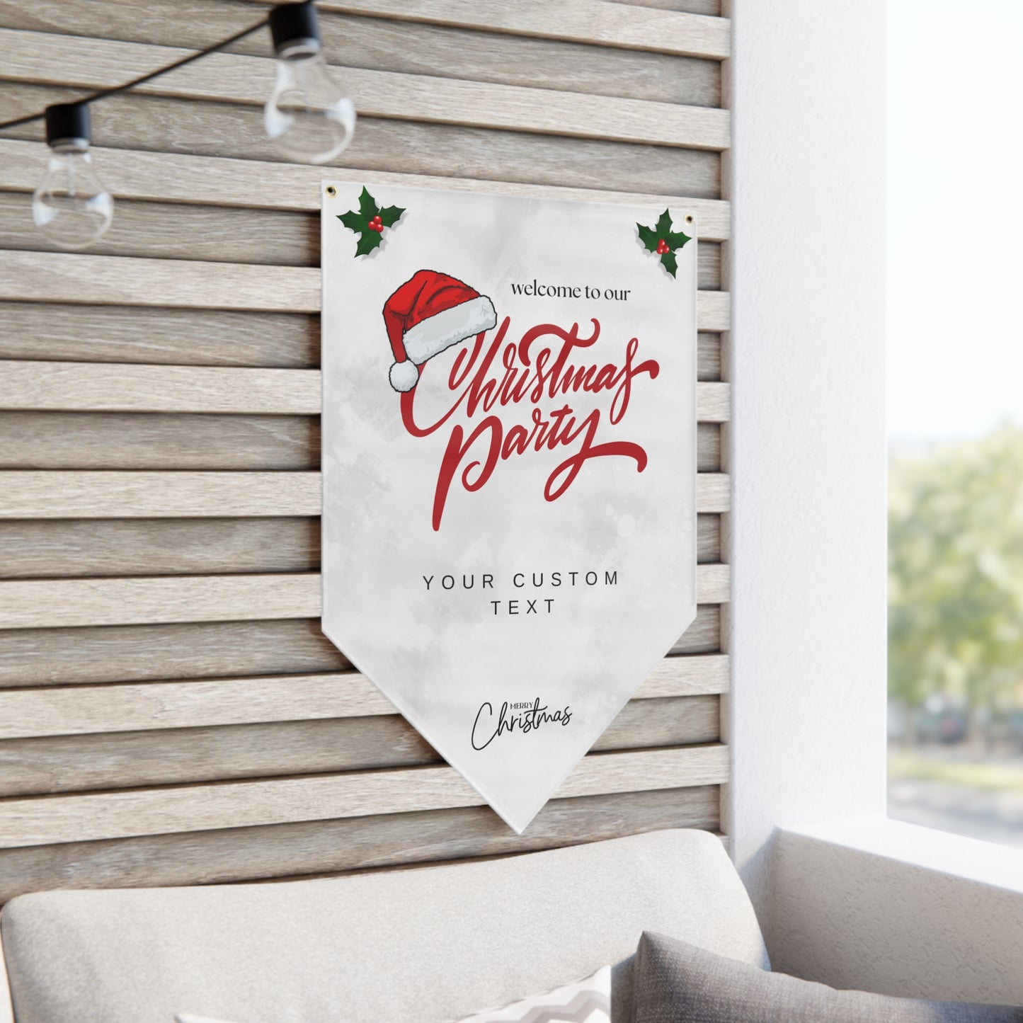 Merry Gathering Pennant Banner
