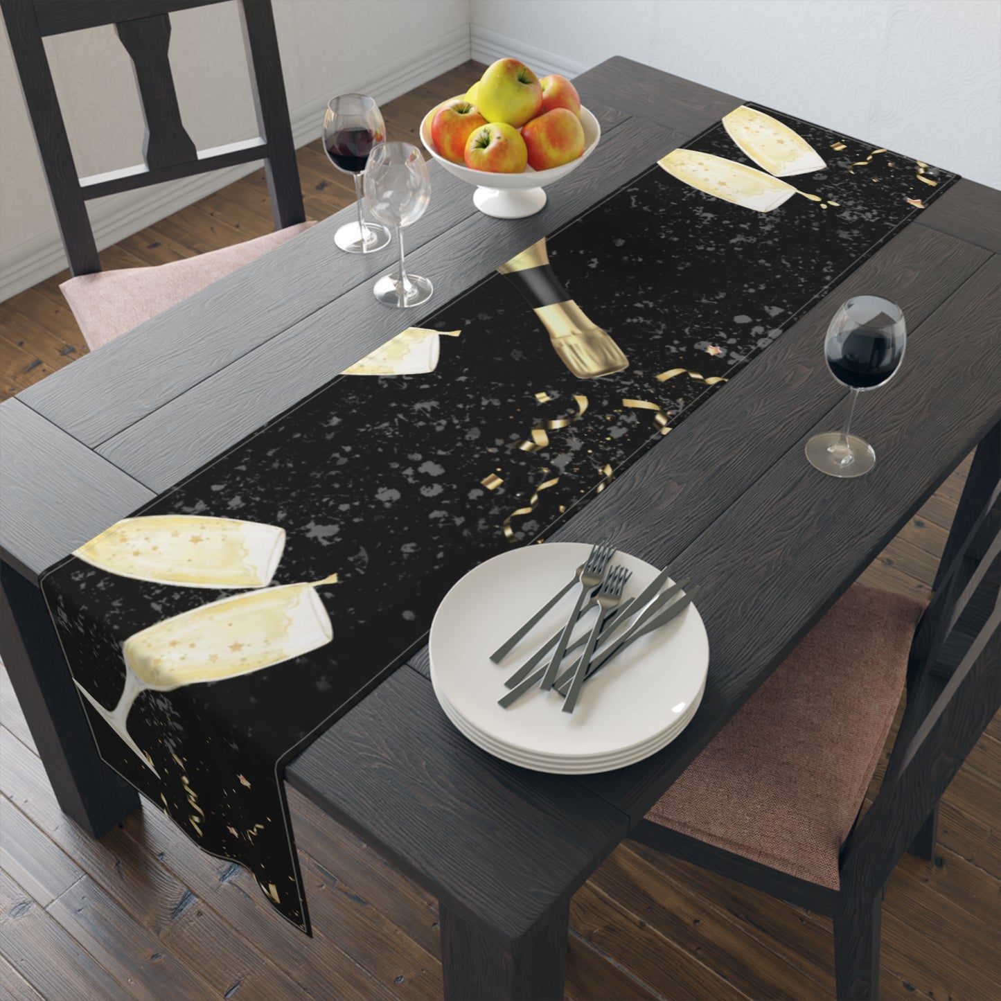 Midnight Sparkle Table Runner (Cotton, Poly)