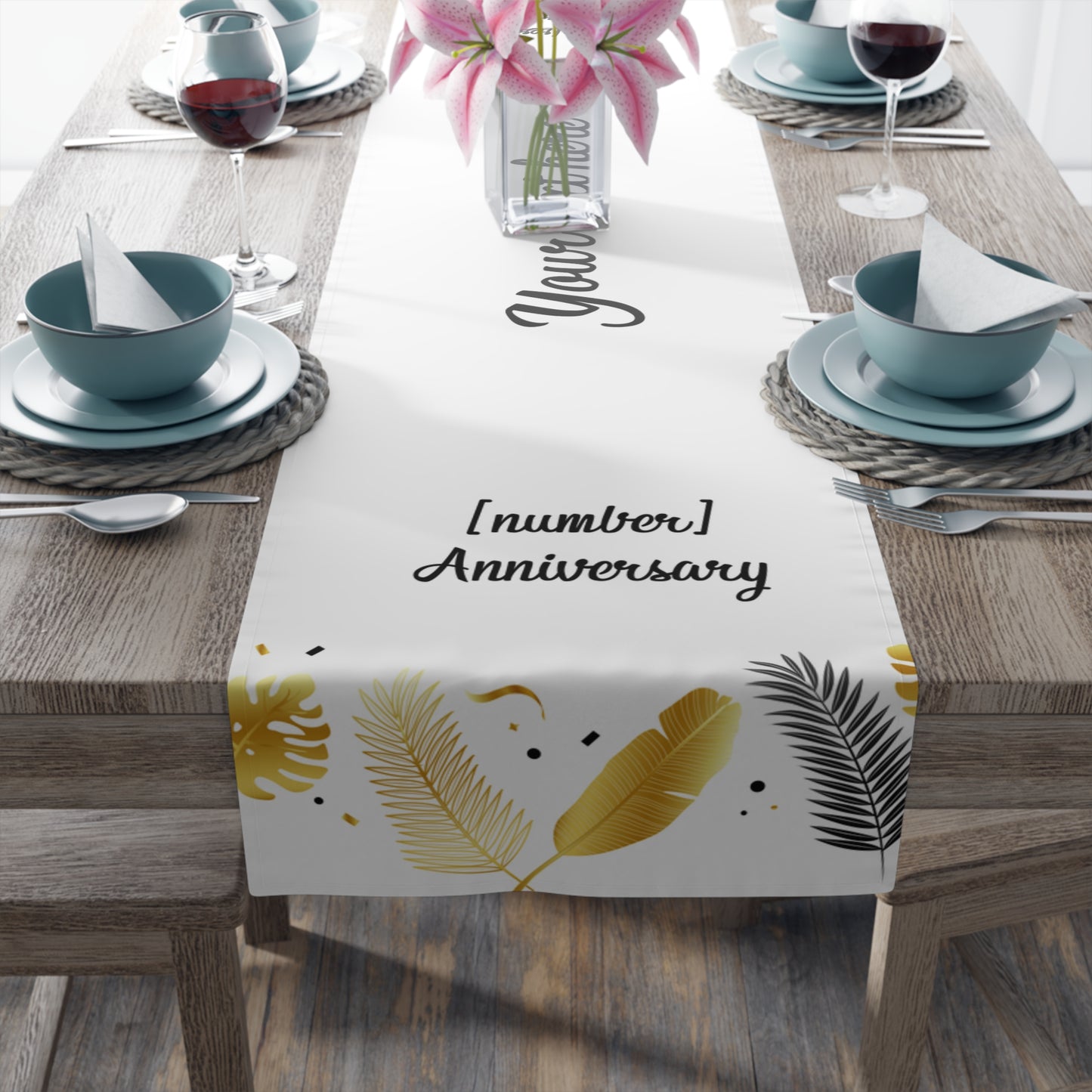 Timeless Love Table Runner (Cotton, Poly)
