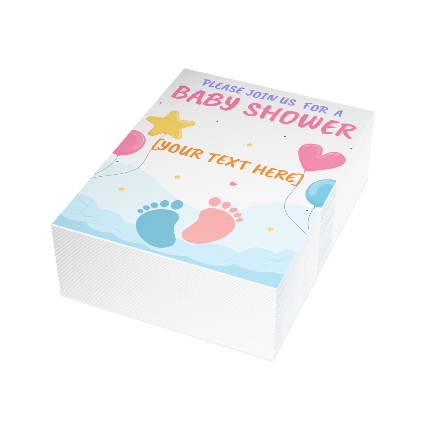 Tiny Steps, Big Dreams Invitation Postcard