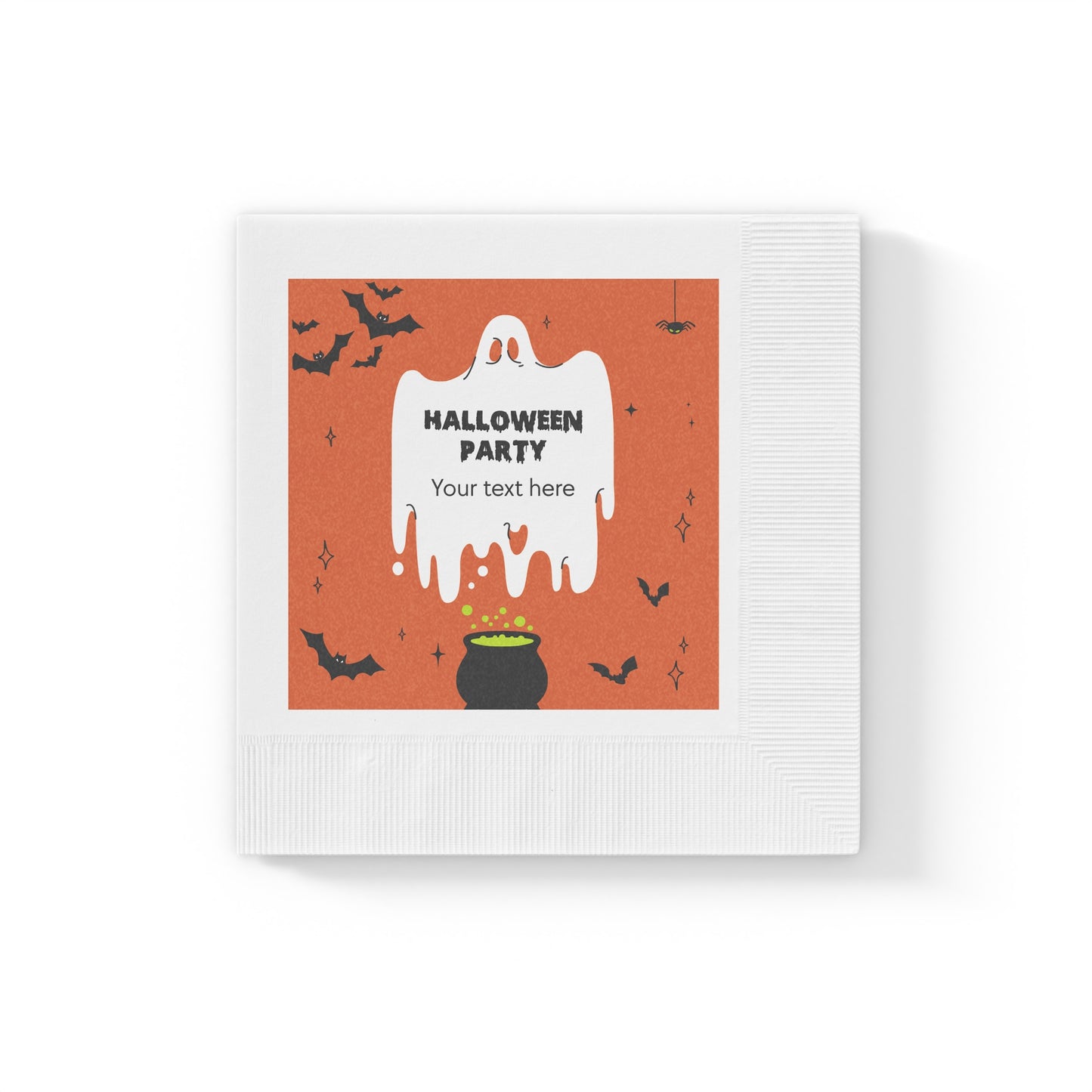 Wicked Whimsy White Coined Napkins