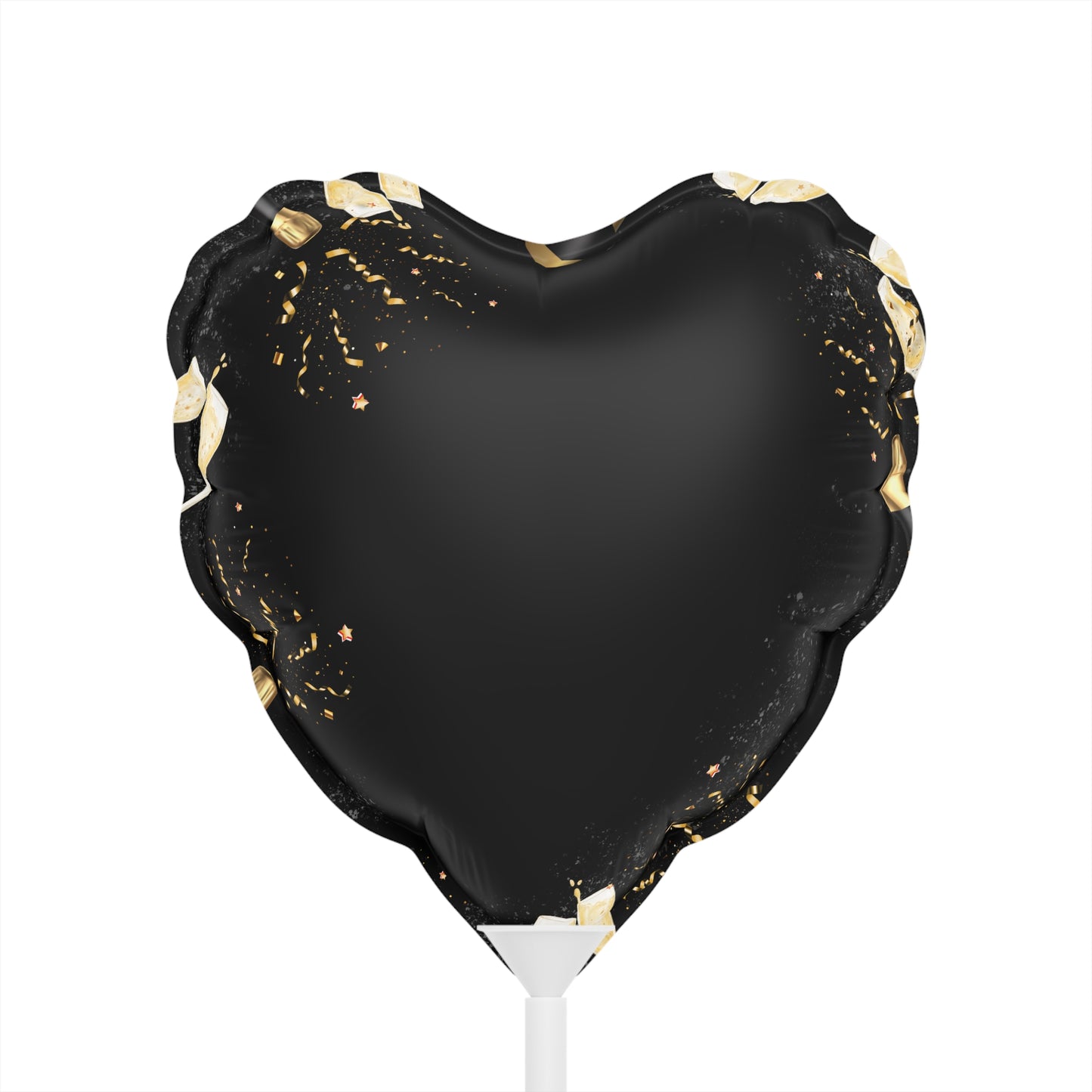 Midnight Sparkle Balloons (Round and Heart-shaped), 6"