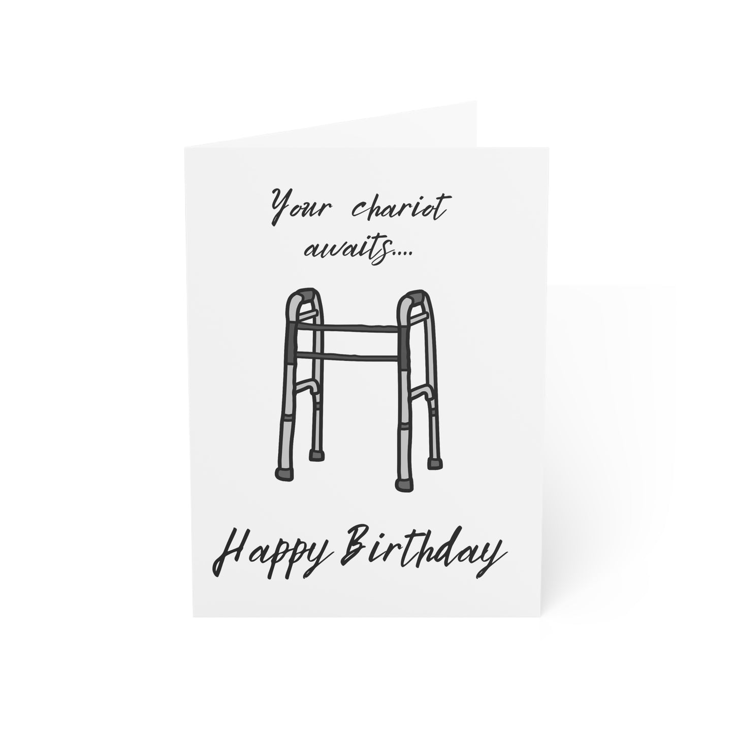 "Your Chariot Awaits" Birthday Greeting Card