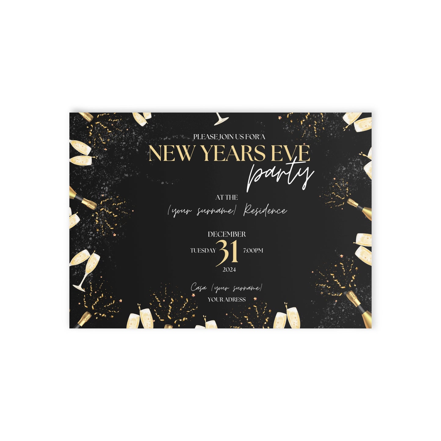Midnight Sparkle Holiday Cards