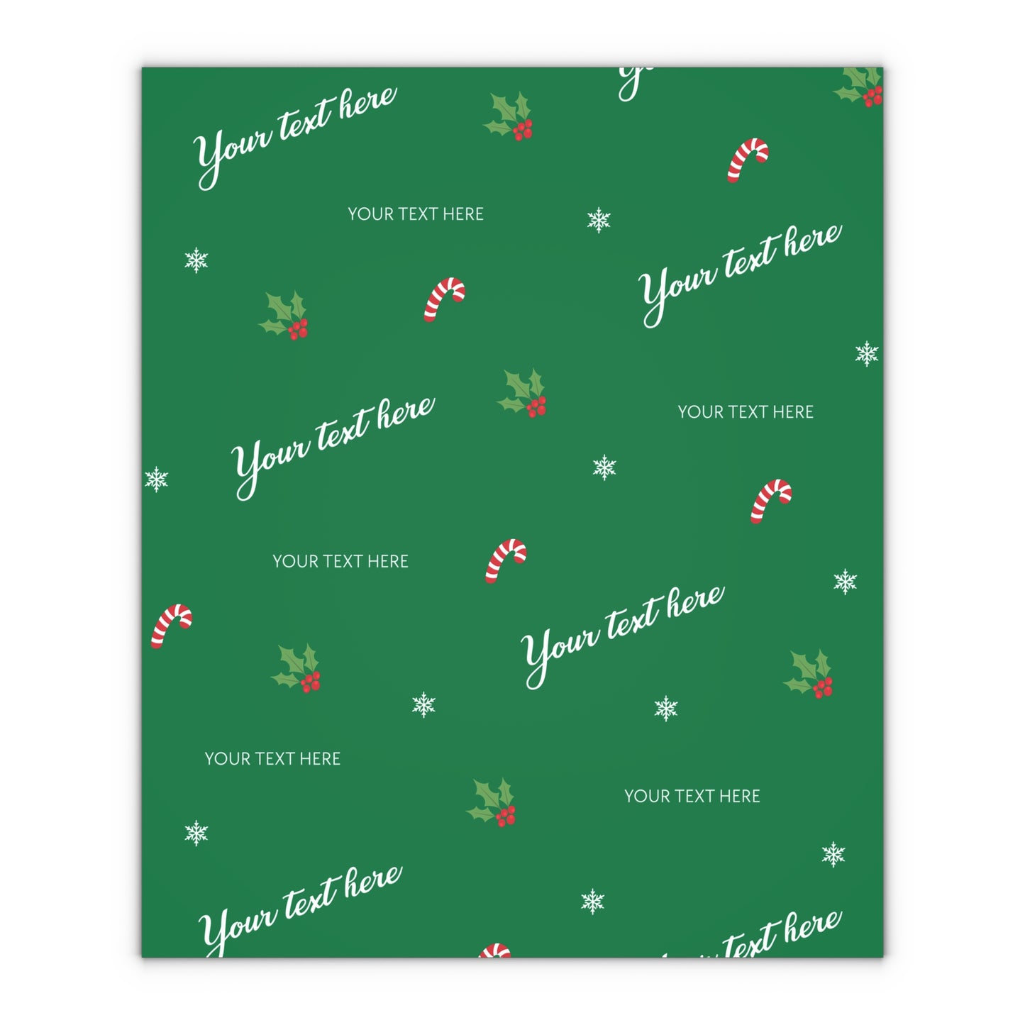 Joyful Holiday Gift Wrapping Paper Sheets, 1pc