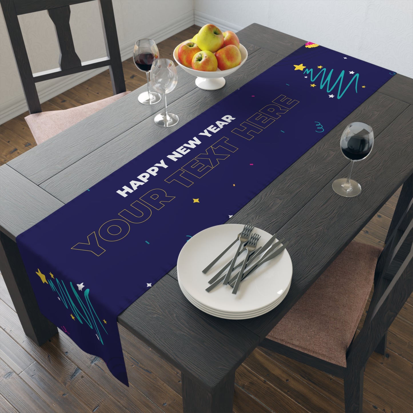 Cosmic Countdown Table Runner (Cotton, Poly)