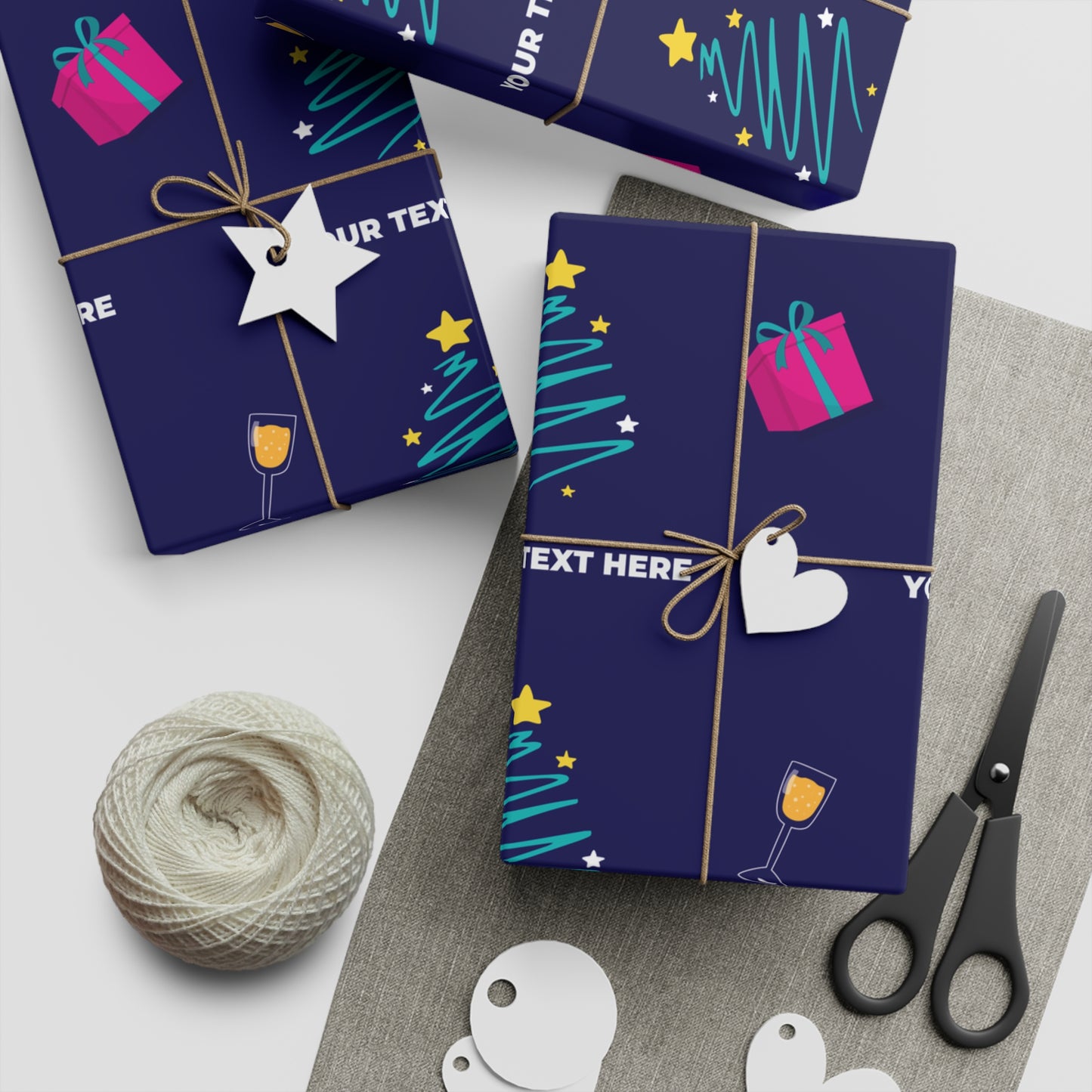 Cosmic Countdown Gift Wrapping Paper Sheets, 1pc
