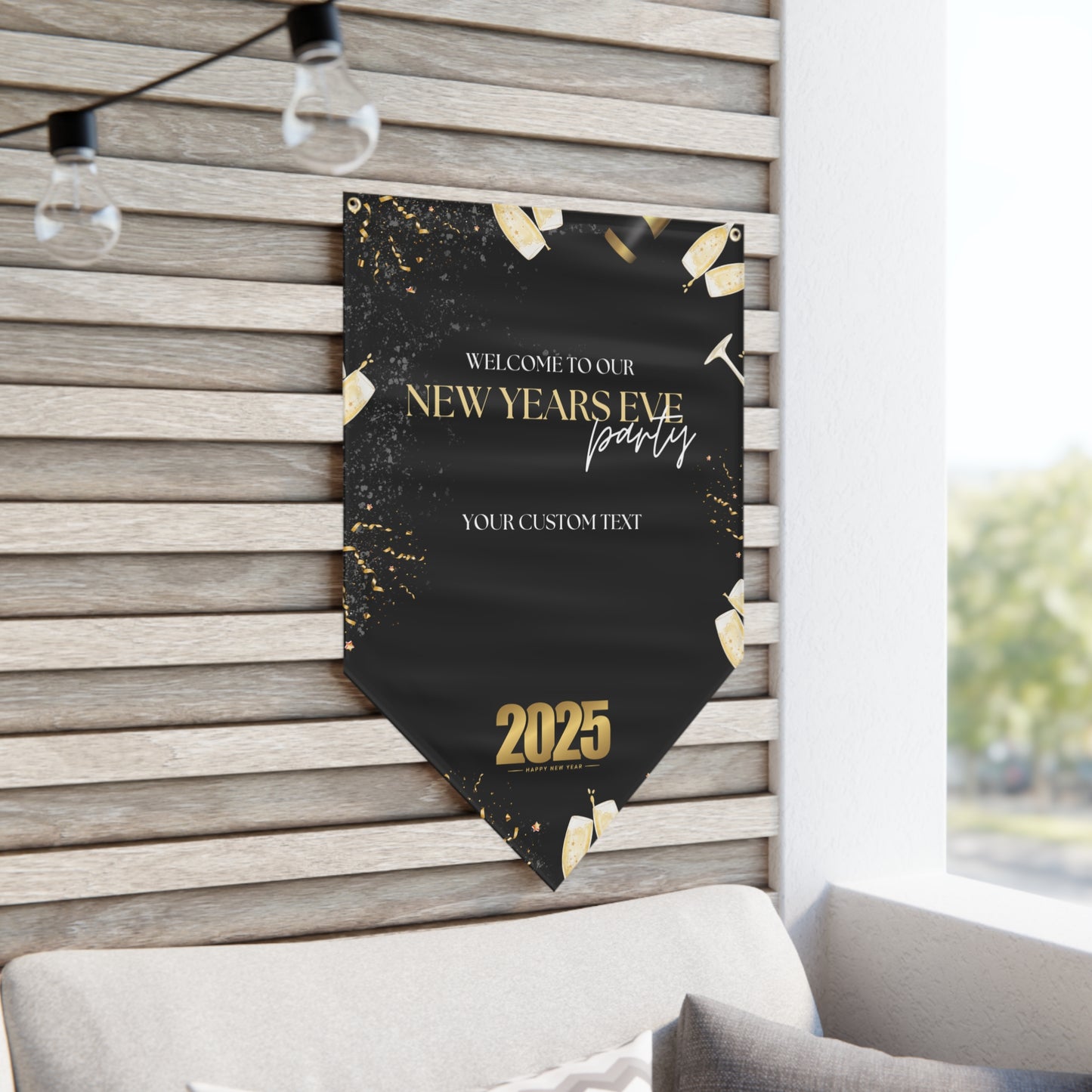 Midnight Sparkle Pennant Banner