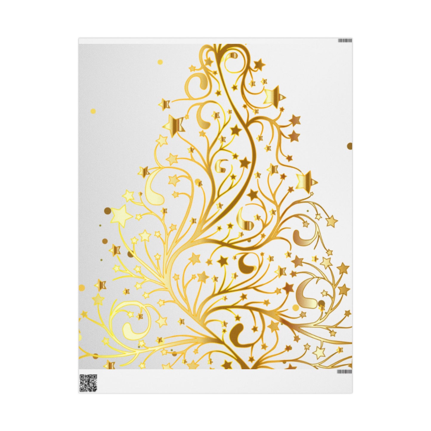 Golden Christmas Wrapping Papers