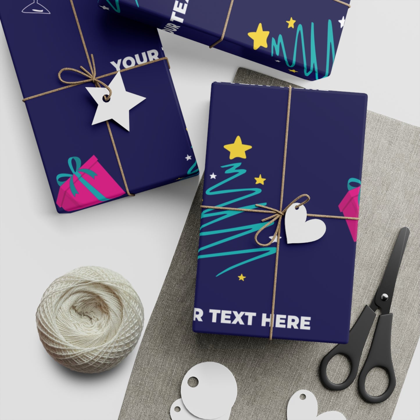 Cosmic Countdown Gift Wrapping Paper Sheets, 1pc
