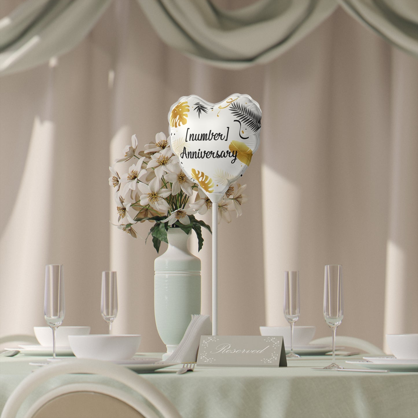 Timeless Love Balloons (Round and Heart-shaped), 6"