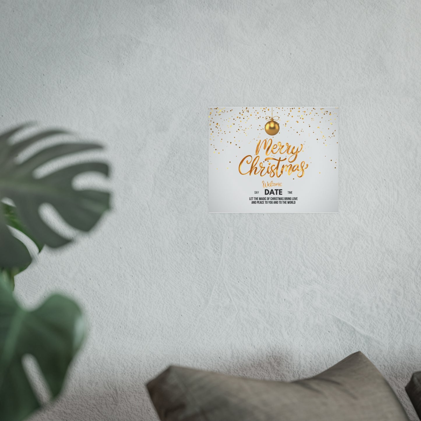 Golden Christmas Matte Posters