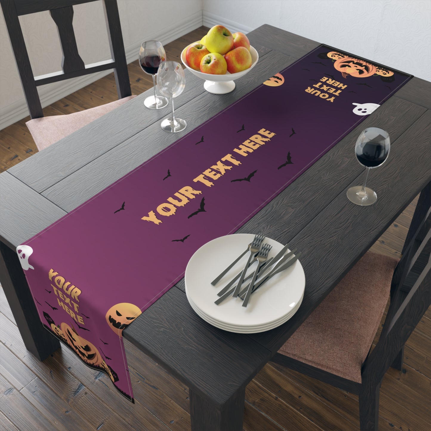 Spooky Soiree Table Runner (Cotton, Poly)