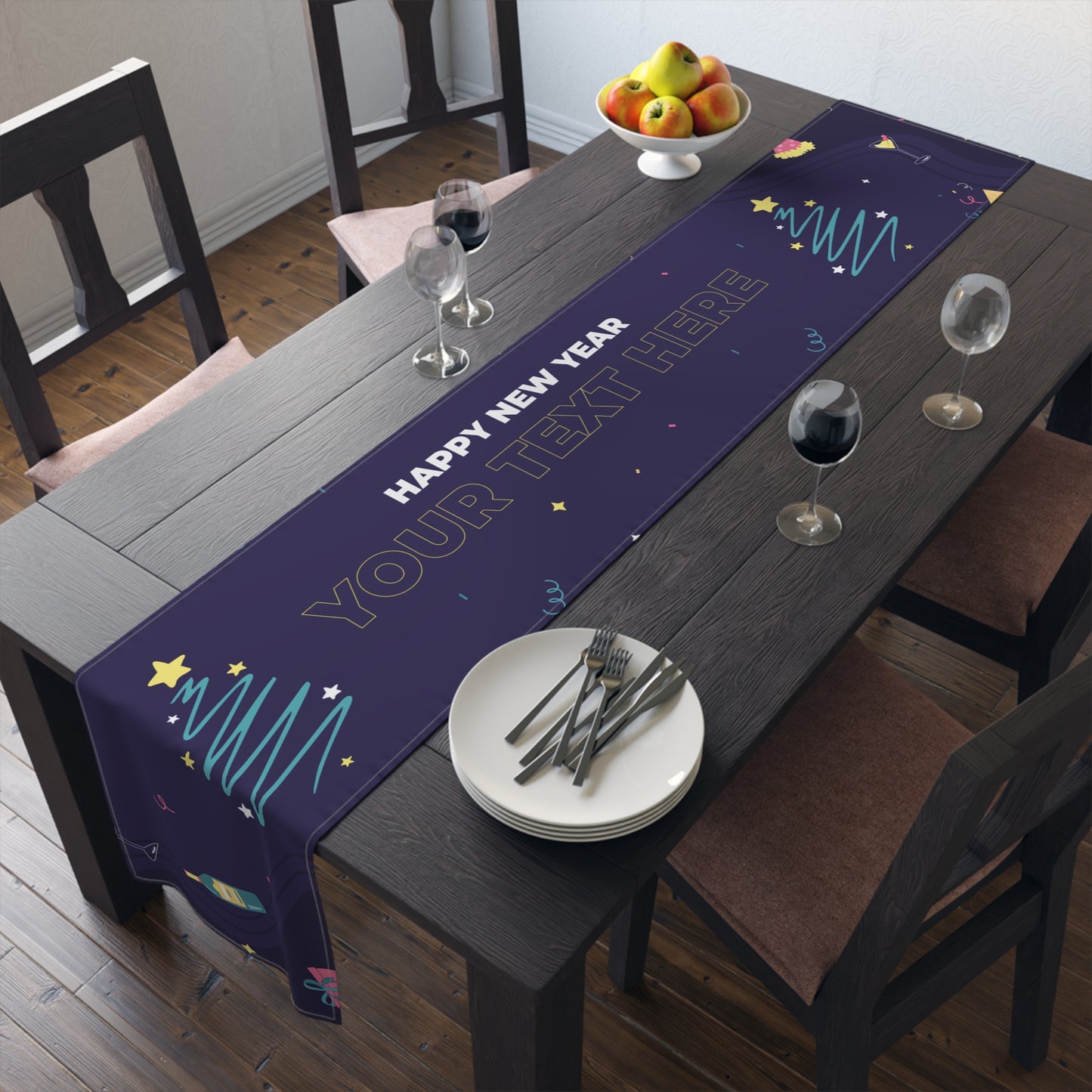 Cosmic Countdown Table Runner (Cotton, Poly)