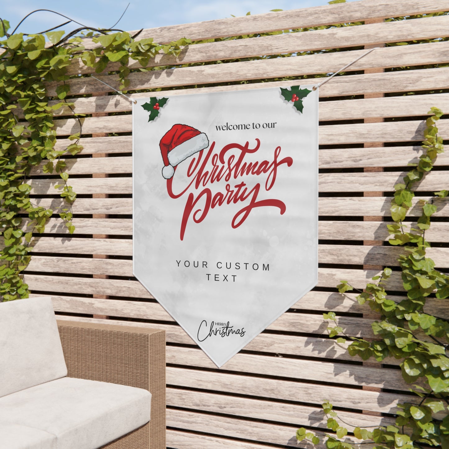 Merry Gathering Pennant Banner