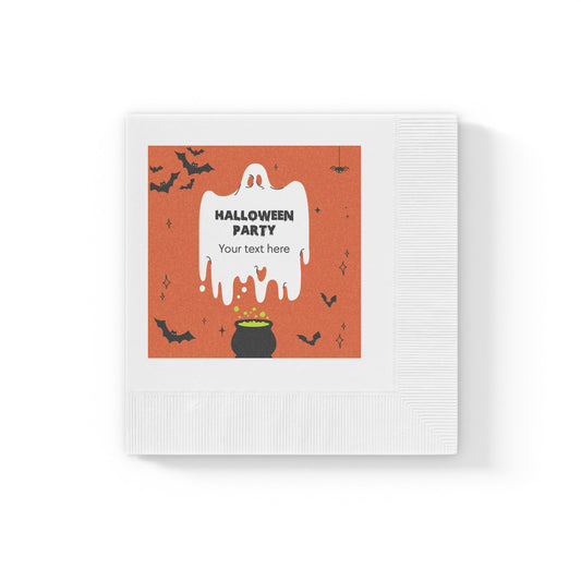 Wicked Whimsy White Coined Napkins