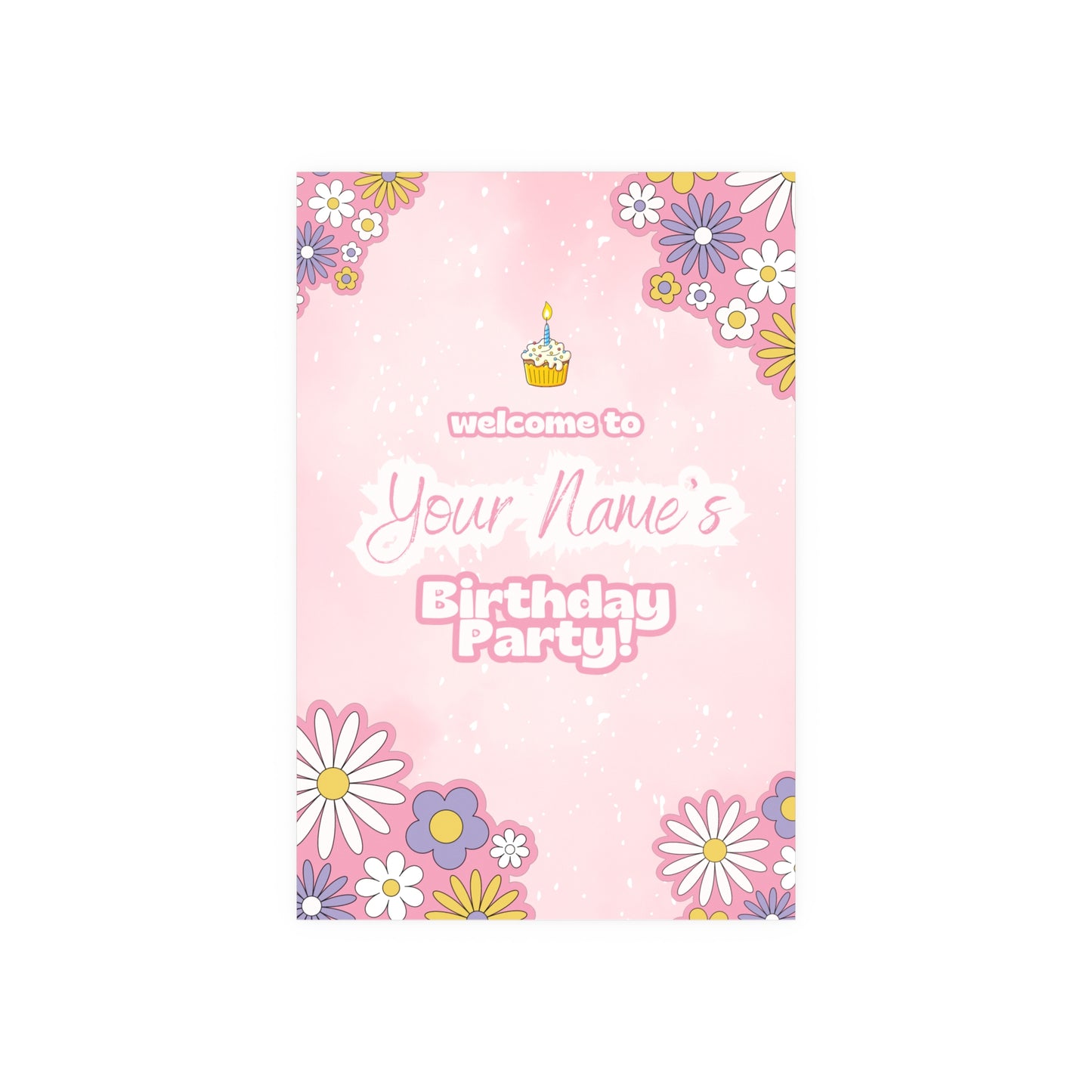 Blossom Birthday Matte Posters