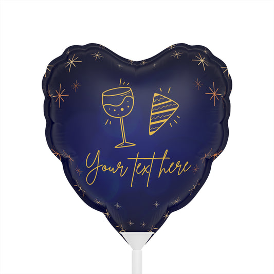 Starlit Celebration Balloons (Round and Heart-shaped), 6"