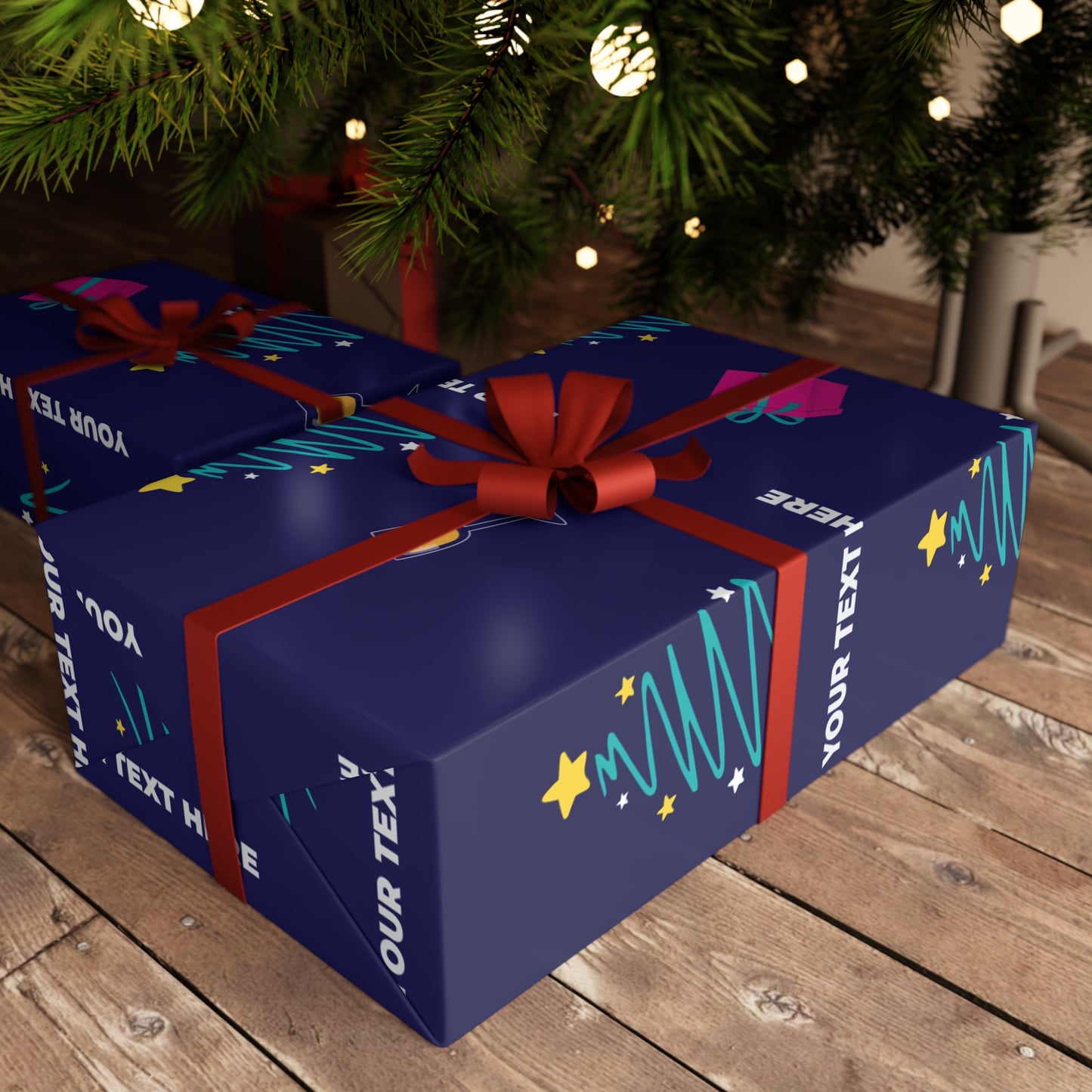 Cosmic Countdown Gift Wrapping Paper Sheets, 1pc