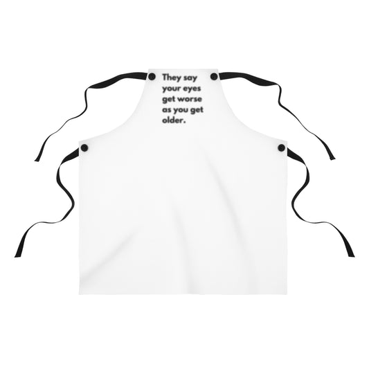 Blurry Text Funny Apron