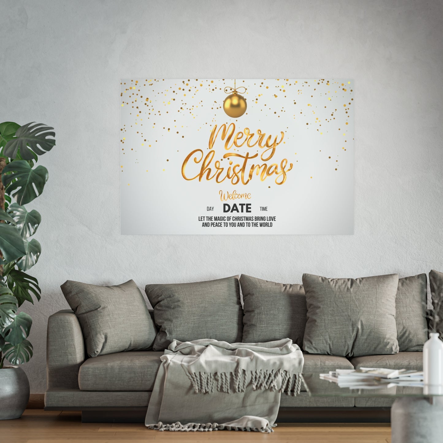 Golden Christmas Matte Posters