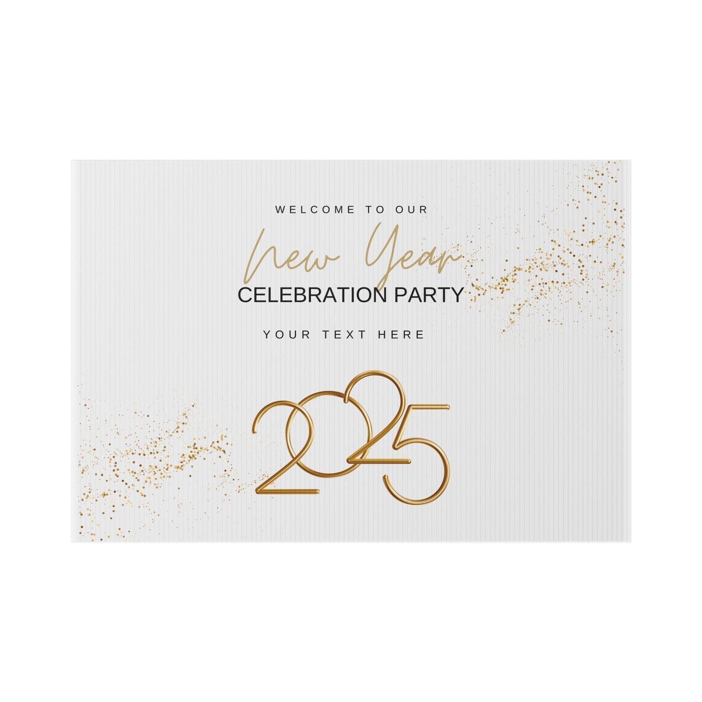 Golden New Beginnings Lawn Sign