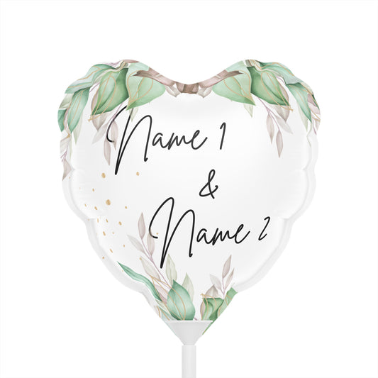Floral Romance Balloons (Round and Heart-shaped), 6"