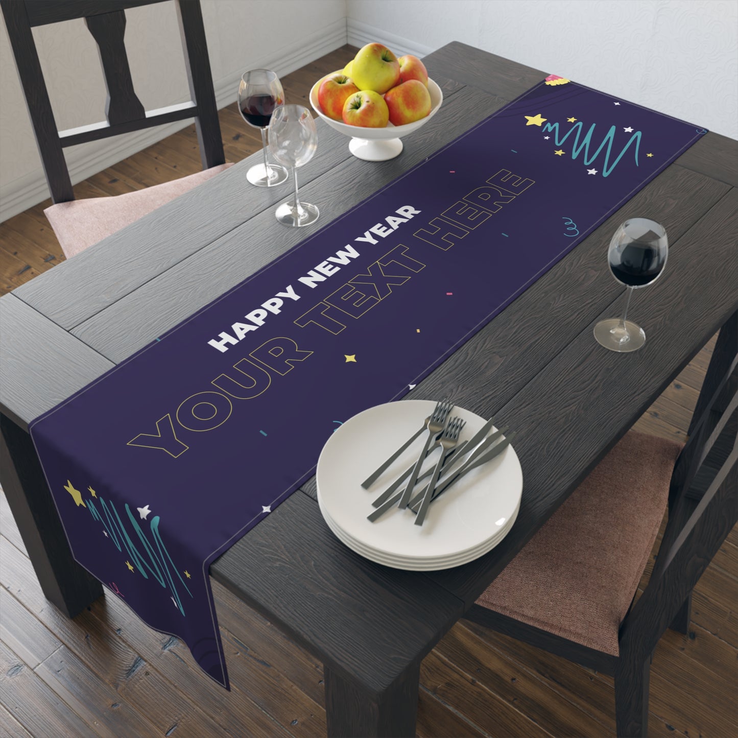 Cosmic Countdown Table Runner (Cotton, Poly)