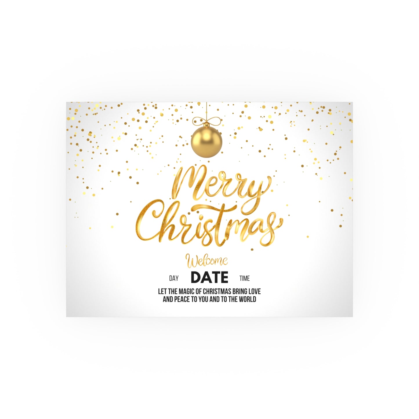 Golden Christmas Matte Posters