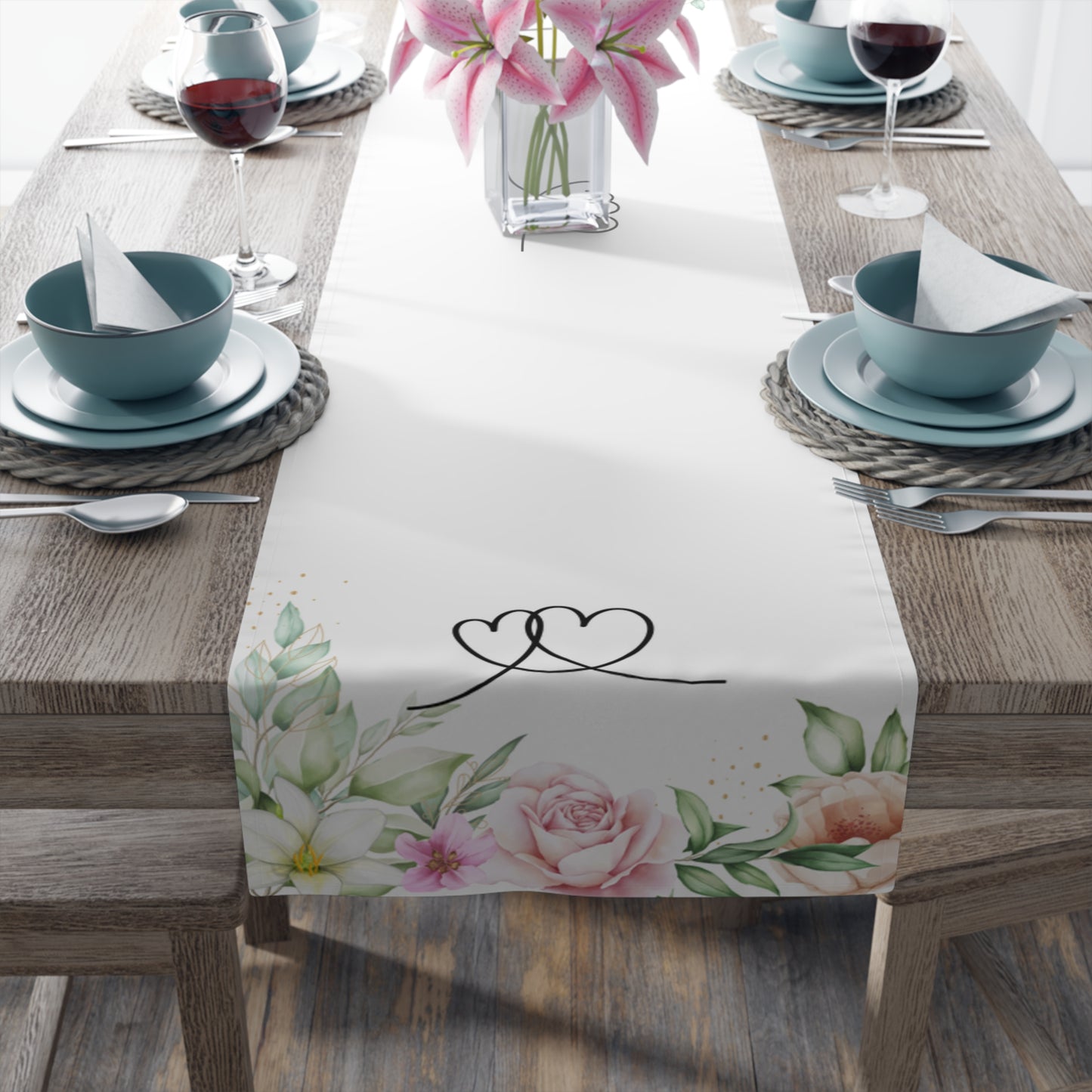 Floral Romance Table Runner (Cotton, Poly)