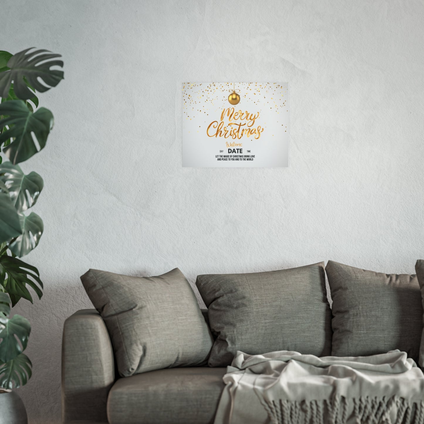 Golden Christmas Matte Posters