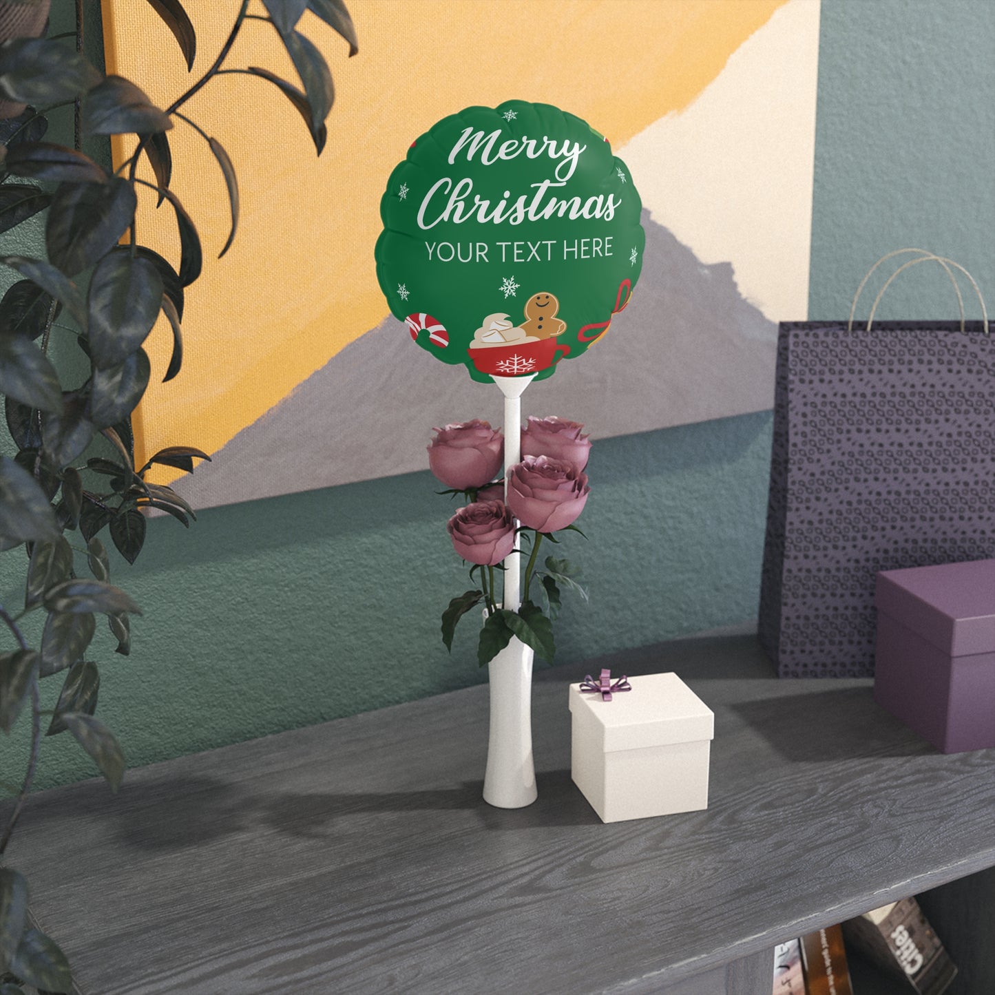 Joyful Holiday Balloons (Round and Heart-shaped), 6"